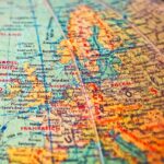 globe, map, countries, borders, old, states, national borders, continents, to travel, world, world map, europe, vintage, retro, flea market, places, atlantic, england, gdr